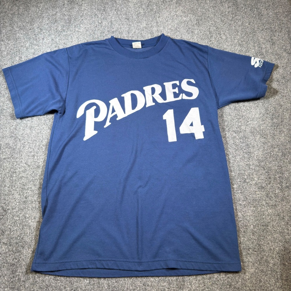 PSG San Diego Padres Mark Kotsay #14 T-Shirt Men XL Blue Vintage MLB Baseball
